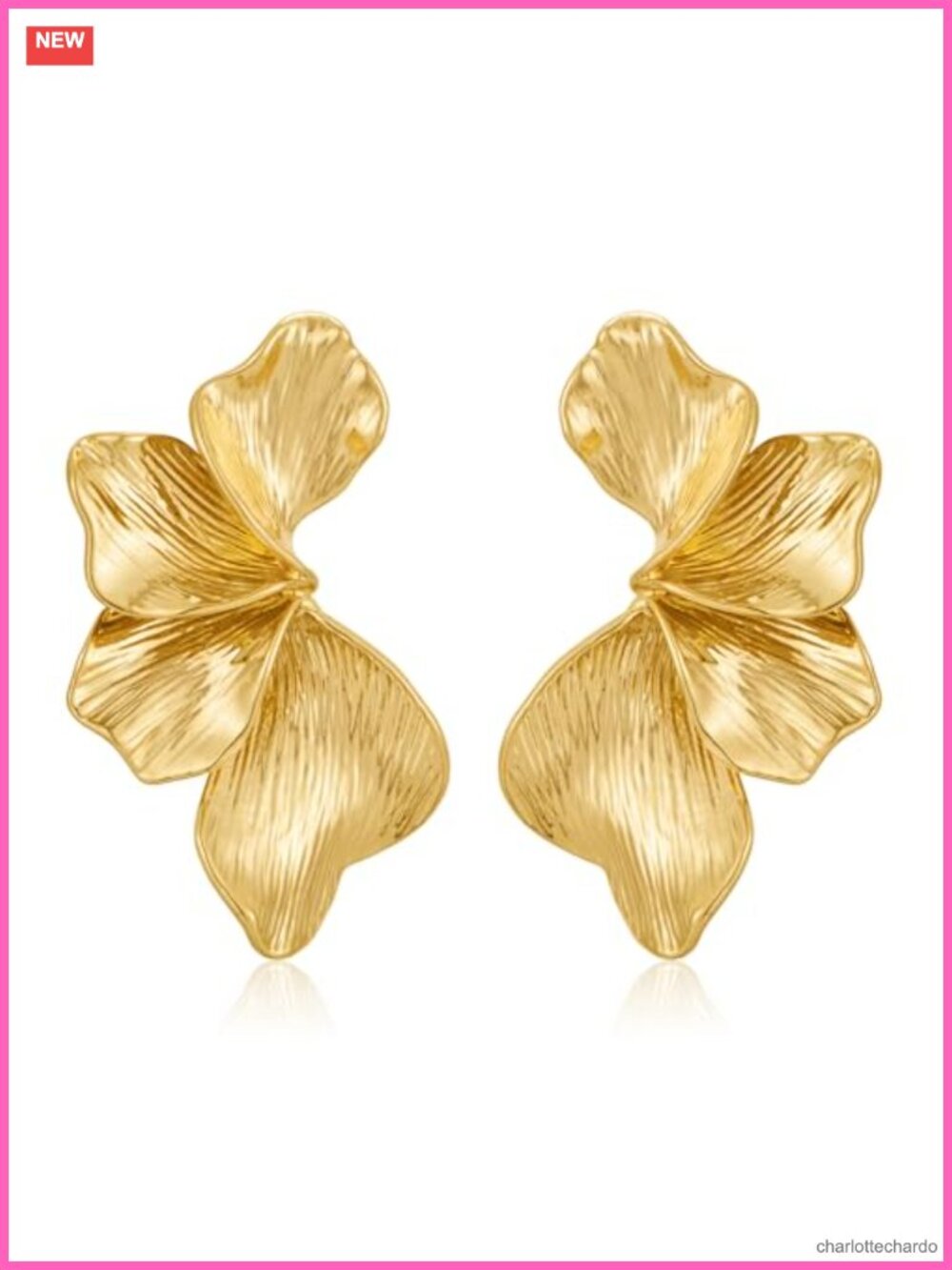Chunky Gold Plated Statement Dangle Earrings Hypoallergenic Boho Jewelry Gift